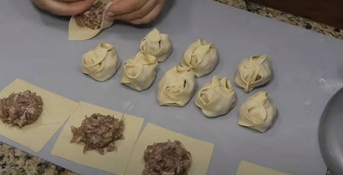 Klassischer Teig für Manti