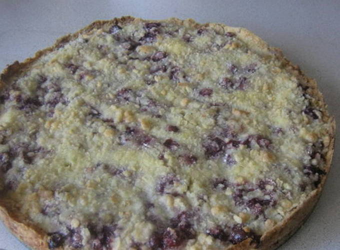 Édes áfonyás pite