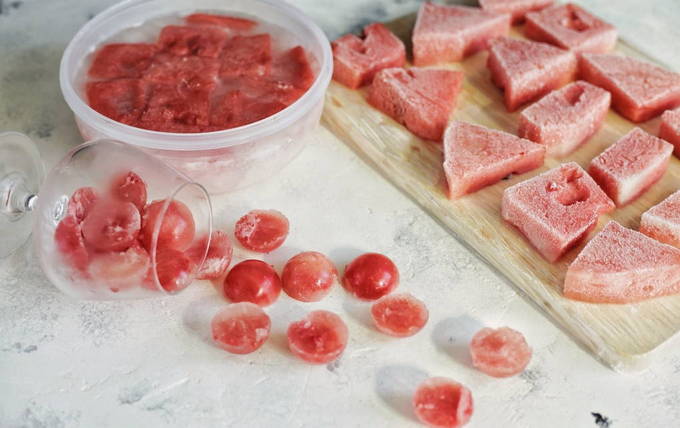 Anguria in freezer per l'inverno