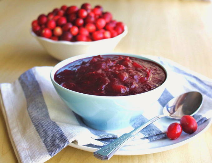 Preiselbeersauce ohne Wein für den Winter