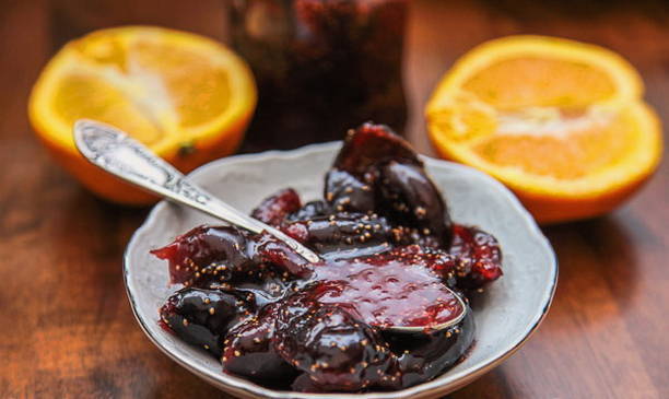Feigenmarmelade mit Orange