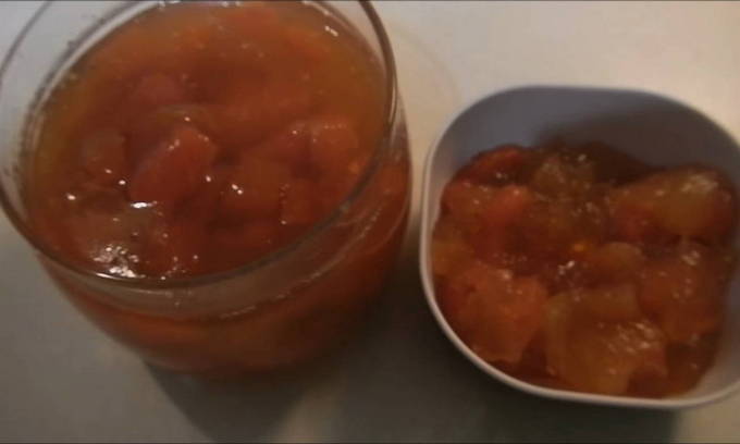 Konfitüre aus Wassermelonenmark mit Agar-Agar