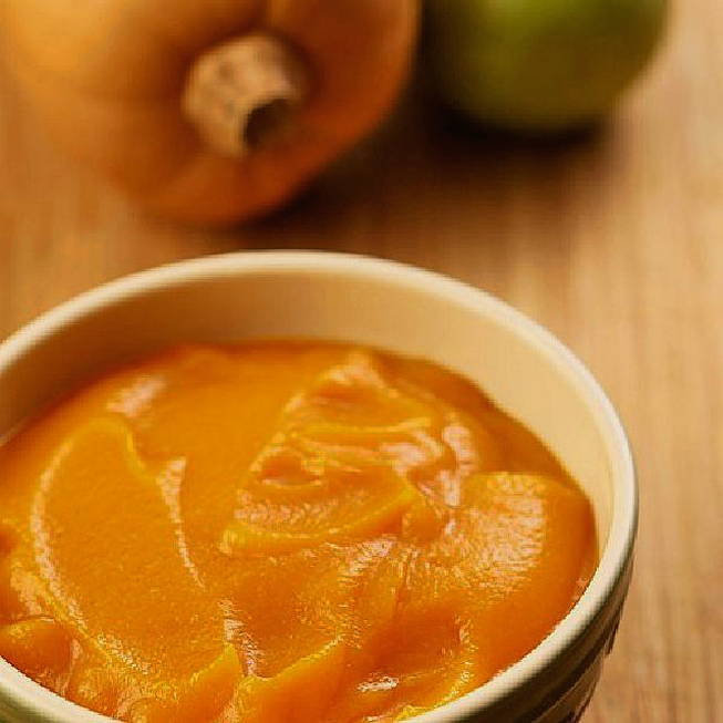 Appels en pompoenpuree voor de winter