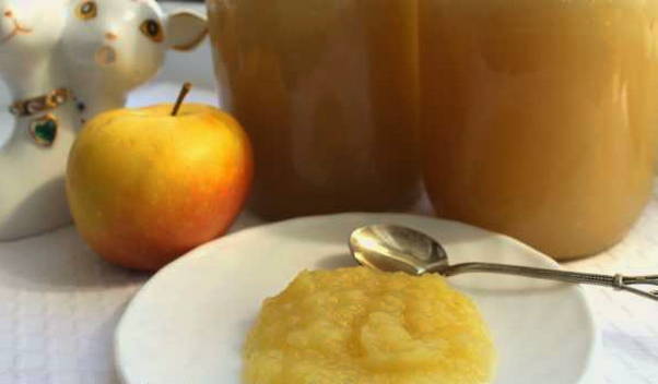 Salsa di mele per bambini per l'inverno