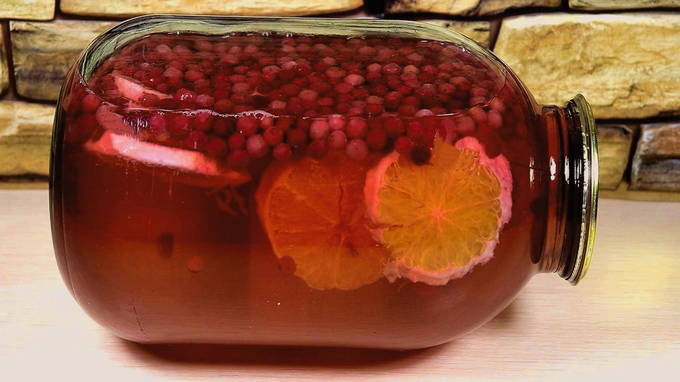Preiselbeerkompott mit Orange für den Winter
