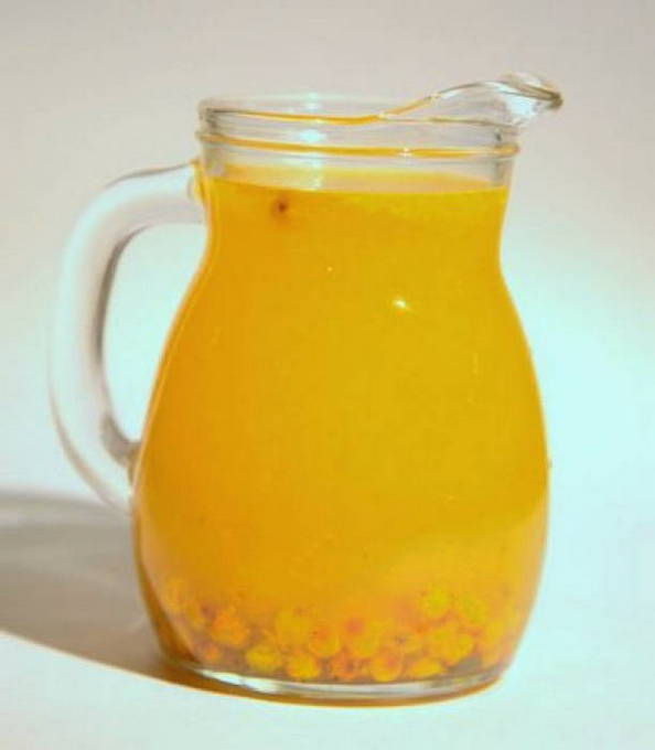 Sanddornkompott für ein 3 Liter Glas ohne Sterilisation für den Winter