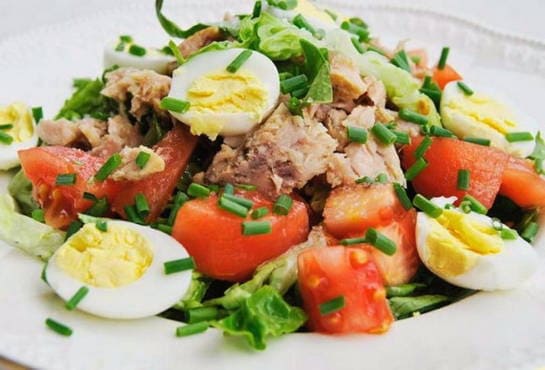 Thunfisch und Eiersalat